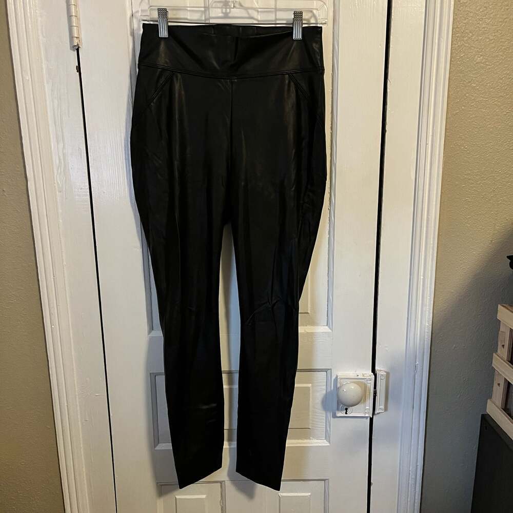 M.M. LaFleur Black Vegan Faux Leather Pants Women's Size 4